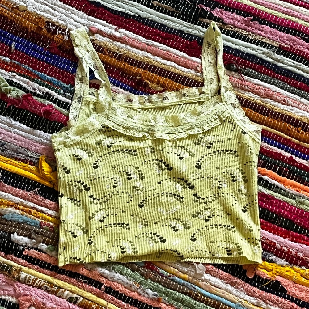 ribbed heart tank top
